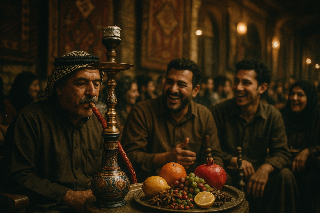 traditional waterpipe use