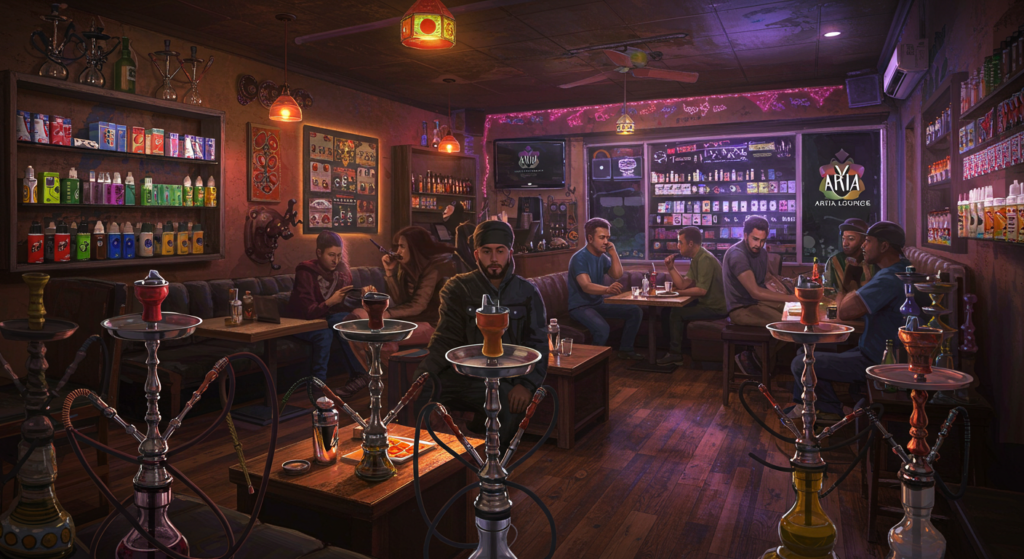 Hookah lounge and vape shop near me
