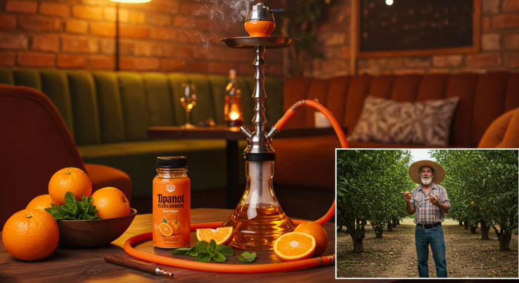 Orange flavored Hookah at Aria