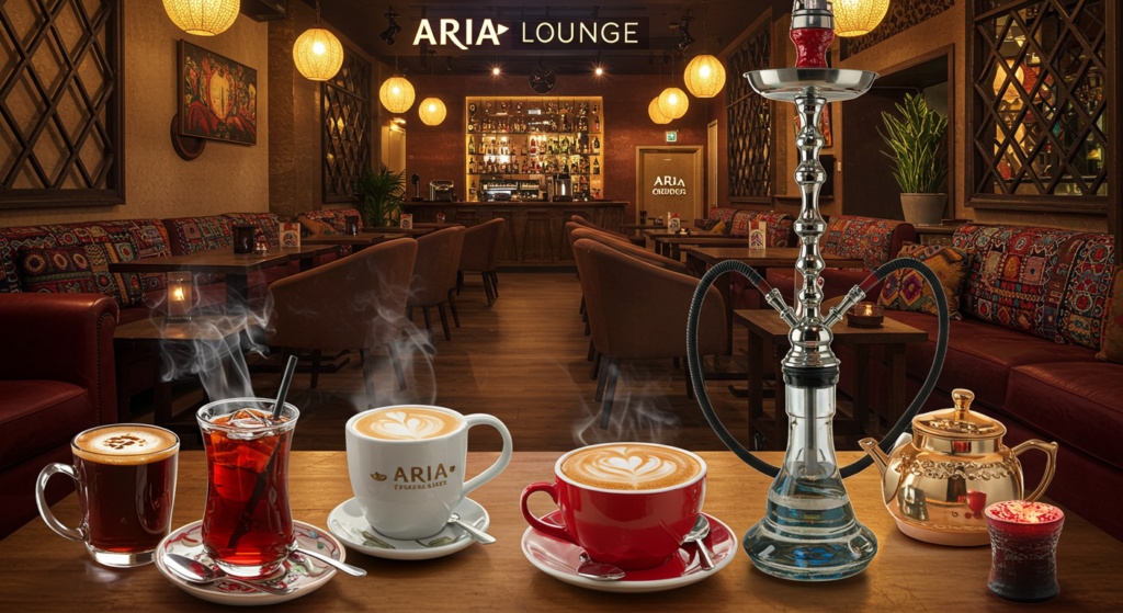 Relaxing at Aria Lounge