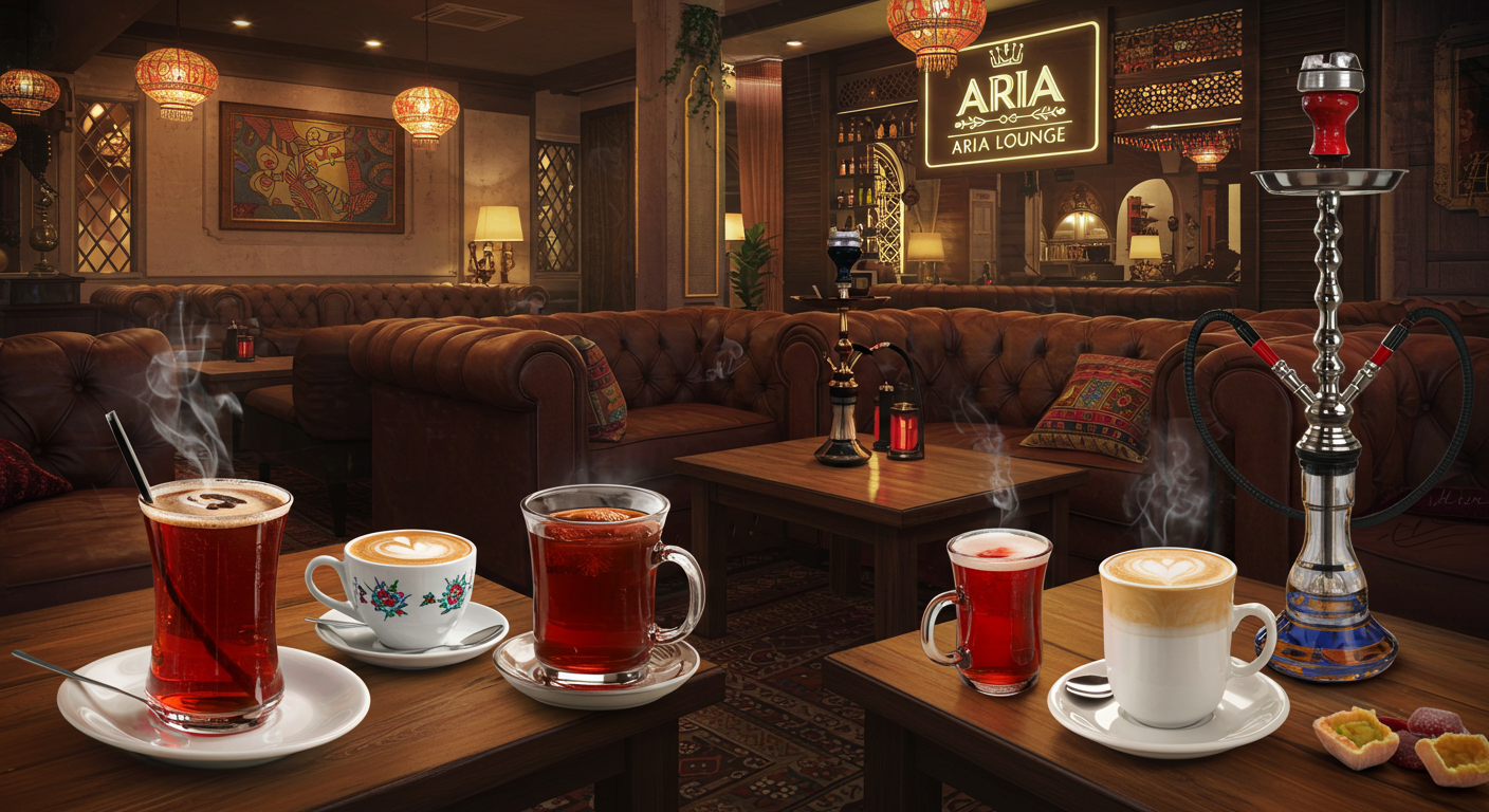 Relaxing at Aria Lounge