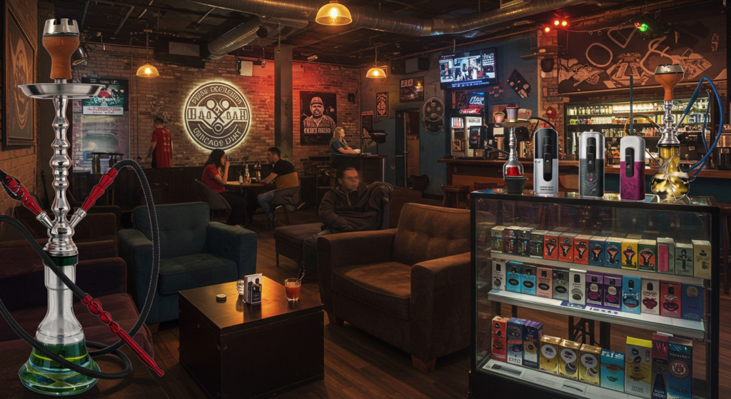 hookah bar with vape shop
