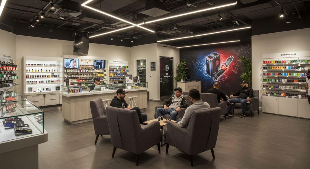 Vape Store Meets Lounge