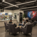 coffee bar with shisha lounge ambiance