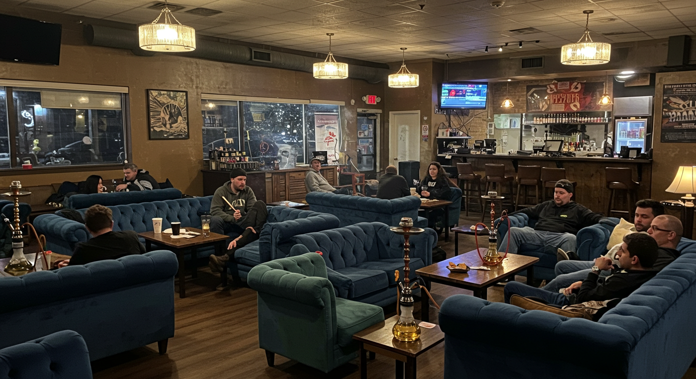 hookah flavors café style lounge in Kenosha